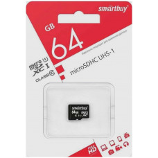 Карта памяти Smartbuy microSDXC 64GB SB64GBSDCL10-01LE