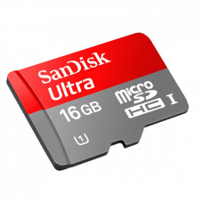 Карта памяти SanDisk 16Gb Ultra microSDHC SDSQUNS-016G-GN3MA