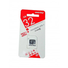 Карта памяти Smartbuy microSDHC 32Gb SB32GBSDCL10-00LE