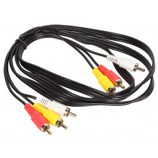 Кабель соединительный Ritmix 3xRCA (M) - 3xRCA (M) 1,5 m