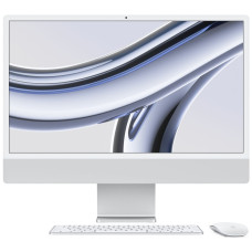 Apple iMac 24" Retina 4,5K, (MQR93) (M3, 8C CPU, 8C GPU, 8 ГБ, 256 ГБ SSD, 2023), Silver