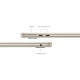 Apple MacBook Air 13" 2024 Starlight (MC8P4/RU) (M3 8C, 24 ГБ, 512 ГБ SSD)