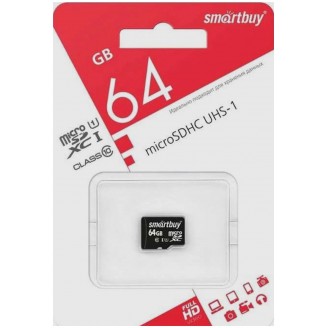 Карта памяти Smartbuy microSDXC 64GB SB64GBSDCL10-01LE