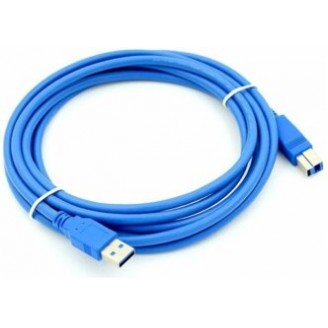 Кабель BURO USB3.0 USB A(m) - USB B(m), 1.8м, синий
