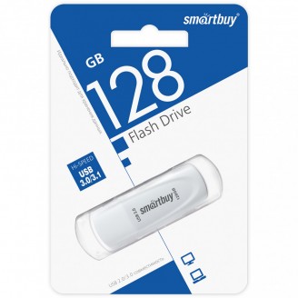 Внешний накопитель Smartbuy 128GB SB128GB3SCW USB 3.0 White