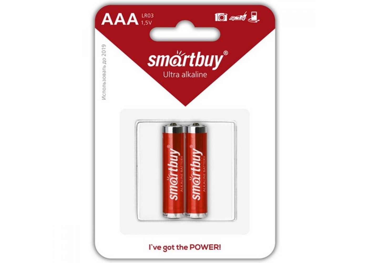 Батарейки алкалиновые Smartbuy AAA LR03/2B SBBA-3A02B