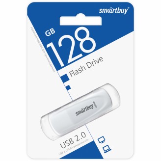 Внешний накопитель Smartbuy 128GB SB128GB2SCW USB 2.0 White