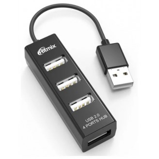 USB - разветвитель RITMIX CR-2402,USB 2.0x4