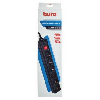Сетевой фильтр Buro 600SH-16-3-B 3м 