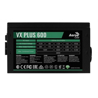 Блок питания Aerocool VX PLUS 600W черный