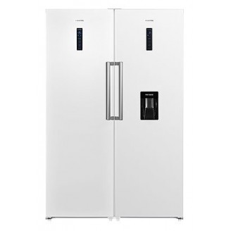 Холодильник SBS HIBERG RF 40DD NFW + Морозильник HIBERG FR 40DX NFW