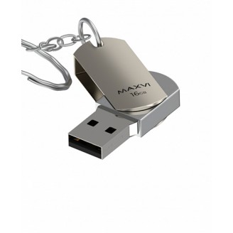 Внешний накопитель Maxvi MM 16GB  USB 2.0 Metallic Silver