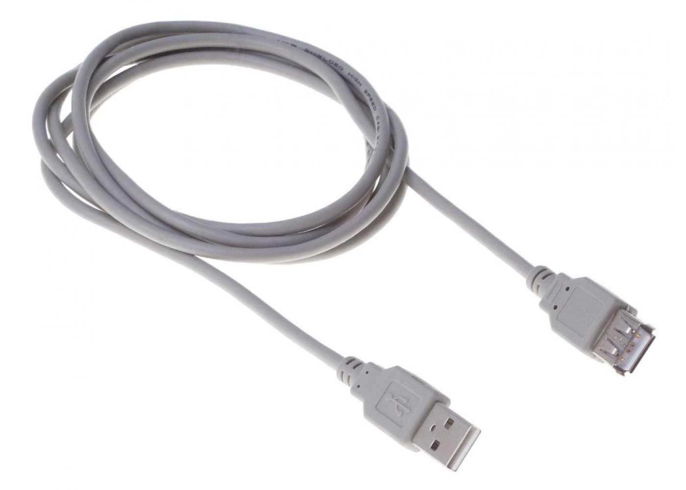 Кабель USB A(m) USB A(f) 5м серый