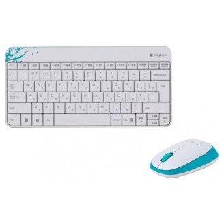 Комплект беспроводой (клавиатура + мышь) Logitech MK240 Nano white