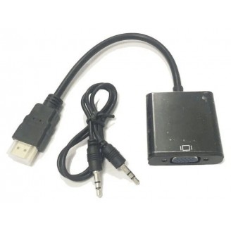 Переходник Buro HDMI (m)-VGA (f) 
