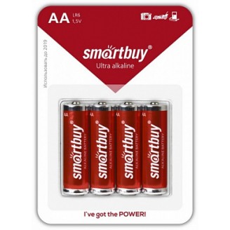 Батарейки алкалиновые Smartbuy AA LR06/4B SBBA-2A04B