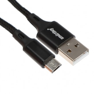 Кабель Smartbuy S14 USB - MicroUSB 3A 2м Black