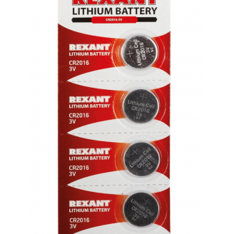Батарейка Rexant CR 2016 3V