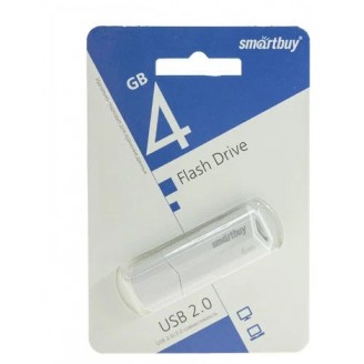 Внешний накопитель Smartbuy 4Gb USB 2.0 SB4GBCLU-W
