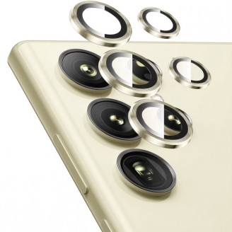 Защитное стекло на камеру Anank AR Aluminium lens Guard для Samsung S24 Ultra, Gold