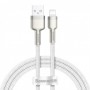 Кабель Baseus Cafule Series Metal Data Cable USB to IP 2.4A 1m, Белый (CALJK-A02)