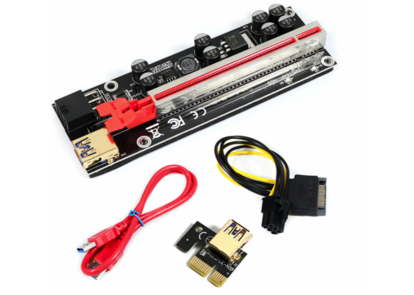 USB райзер 6 Pin LED/Molex 010s plus