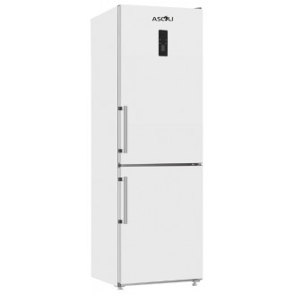 Холодильник ASCOLI ADRFW375WG белый (стекло, FNF)