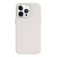 Накладка Silicone Case With MagSafe для iPhone 15 Pro, White