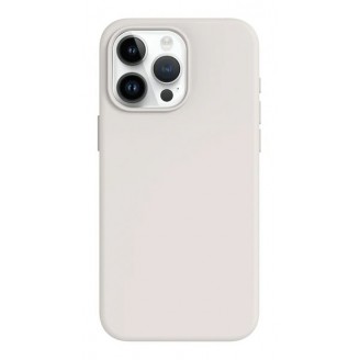 Накладка Silicone Case With MagSafe для iPhone 15 Pro, White