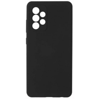 Накладка Silicone Case Logo для Samsung Galaxy A52, Чёрная
