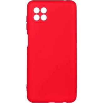 Накладка Silicone Case Logo для Samsung Galaxy A22S, Красная