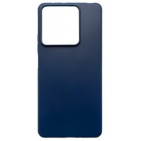 Накладка Silicone Case Logo для Redmi Note 13 Pro 5G/ Poco X6, Тёмно-синяя