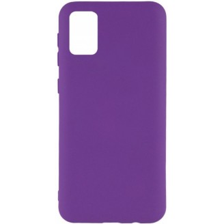 Накладка Silicone Case для Samsung Galaxy A02S, Фиолетовая
