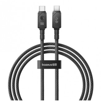 Кабель Baseus Unbreakable Series Fast Charging Data Cable Type-C to Type-C 100W 1м, Чёрный (P10355800111-00)