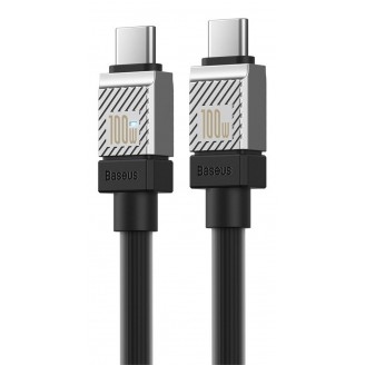 Кабель Baseus CoolPlay Series Fast Charging Cable Type-C - Type-C 100W 1м, Чёрный (CAKW000201)