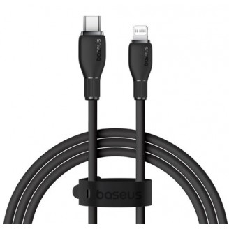 Кабель Baseus Pudding Series Fast Charging Cable Type-C to iP 20W 1.2m, Чёрный (P10355701111-00)