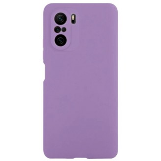 Накладка Silicone Case для XiaoMi Poco F3, Фиолетовая