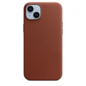 Накладка Leather Case With MagSafe для iPhone 14, Umber