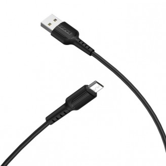 Кабель Borofone BX16 Easy USB For Micro 1м, Чёрный