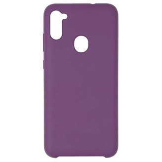 Накладка Silicone Case для Samsung Galaxy M11, Фиолетовая