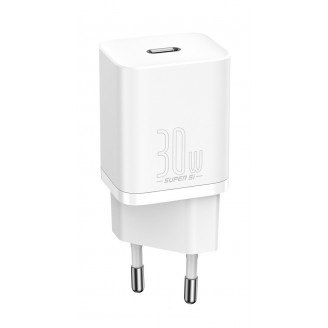 Сетевое зарядное устройство Baseus Super Si Quick charger 30W EU, Белое (CCSUP-J02)