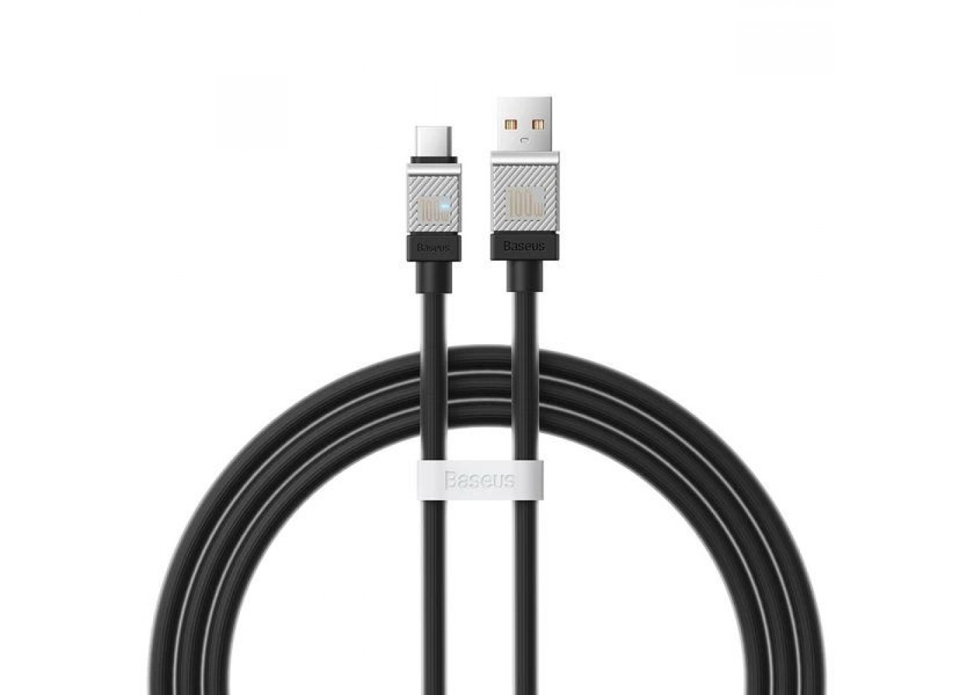 Кабель Baseus CoolPlay Series Fast Charging Cable USB - Type-C 100W 1m, Чёрный (CAKW000601)