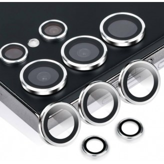Защитное стекло на камеру Anank AR Aluminium lens Guard для Samsung S24 Ultra, Silver