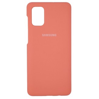 Чехол Silicone Case Logo для Samsung M51, Розовый цитрус