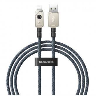 Кабель Baseus Unbreakable Series Fast Charging Data Cable USB to iP 2.4A 1m, Белый (P10355802221-00)