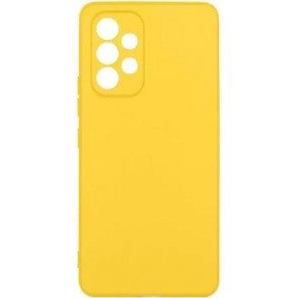 Накладка Silicone Case Logo для Samsung Galaxy A33, Жёлтая