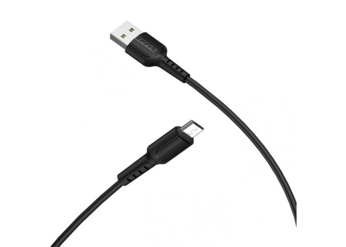 Кабель Borofone BX16 Easy USB For Micro 1м, Чёрный