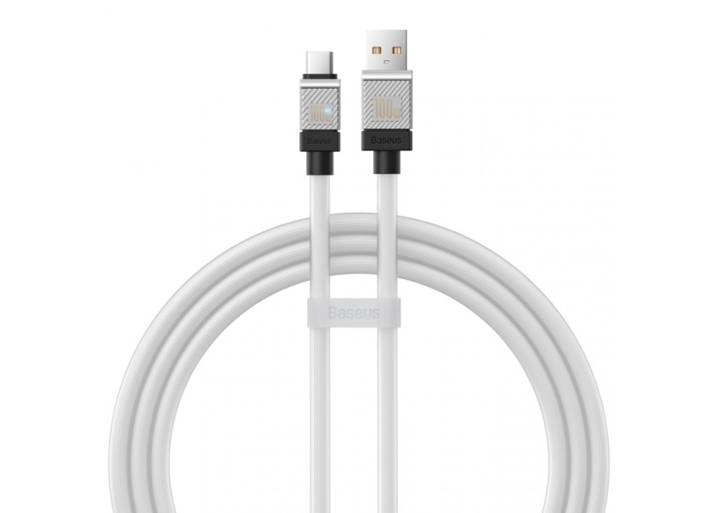Кабель Baseus CoolPlay Series Fast Charging Cable USB - Type-C 100W 1m, белый (CAKW000602)