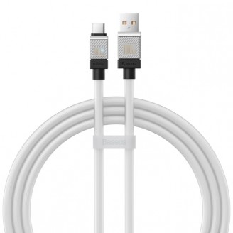 Кабель Baseus CoolPlay Series Fast Charging Cable USB - Type-C 100W 1m, белый (CAKW000602)