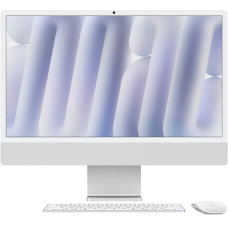 Apple iMac 24" Retina 4,5K, (MCR24RU/A) (M4, 10C CPU, 10C GPU, 24 ГБ, 512 ГБ SSD, 2024), Silver